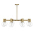 Wright 8-Light Chandelier in Chrome