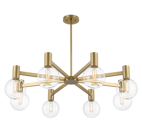 Wright 8-Light Chandelier in Chrome
