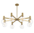 Wright 8-Light Chandelier in Chrome