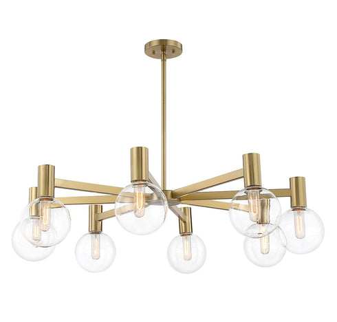 Wright 8-Light Chandelier in Chrome