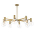 Wright 8-Light Chandelier in Chrome