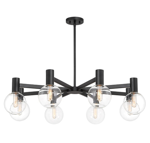Wright 8-Light Chandelier in Chrome