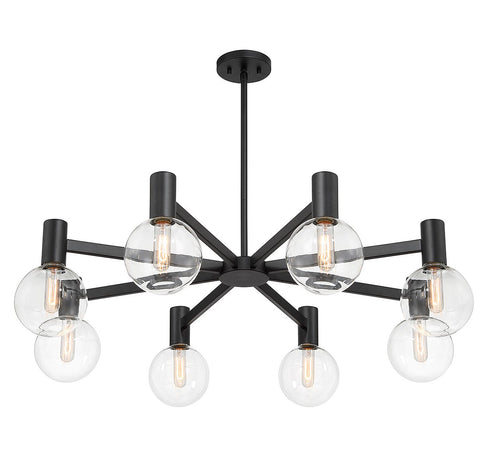 Wright 8-Light Chandelier in Chrome