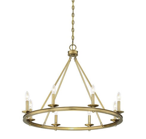 Middleton 8-Light Chandelier in Warm Brass