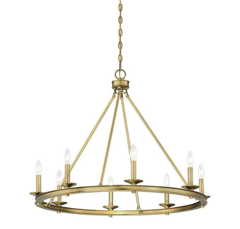 Middleton 8-Light Chandelier in Warm Brass