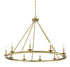 Middleton 10-Light Chandelier in Warm Brass