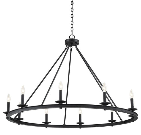 Middleton 10-Light Chandelier in Warm Brass