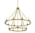 Middleton 15-Light Chandelier in Warm Brass