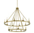 Middleton 15-Light Chandelier in Warm Brass