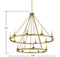 Middleton 15-Light Chandelier in Warm Brass