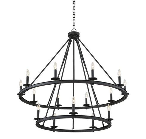 Middleton 15-Light Chandelier in Warm Brass