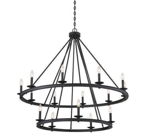Middleton 15-Light Chandelier in Warm Brass