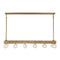 Etereo 14-Light Linear Chandelier in Spumante by Breegan Jane
