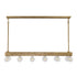 Etereo 14-Light Linear Chandelier in Spumante by Breegan Jane