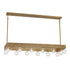 Etereo 14-Light Linear Chandelier in Spumante by Breegan Jane