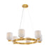 Isla Blanca 6-Light Chandelier in Warm Brass by Breegan Jane