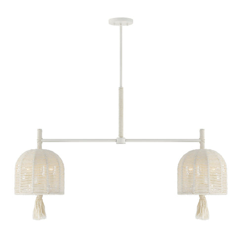Lunara 6-Light Chandelier in Cotton by Breegan Jane