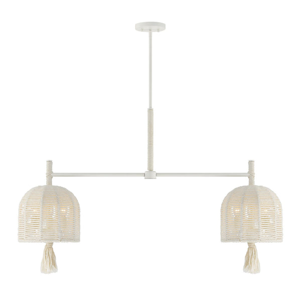 Lunara 6-Light Chandelier in Cotton by Breegan Jane