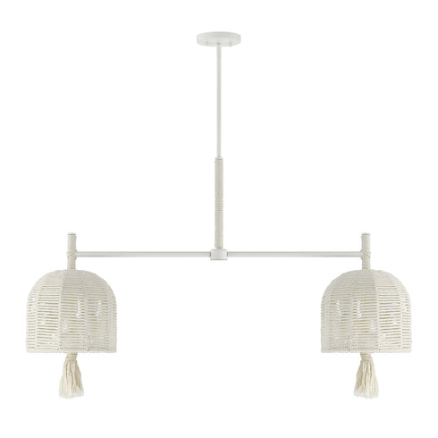 Lunara 6-Light Chandelier in Cotton by Breegan Jane