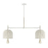 Lunara 6-Light Chandelier in Cotton by Breegan Jane