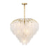 Boa 9-Light Chandelier in Warm Brass by Breegan Jane