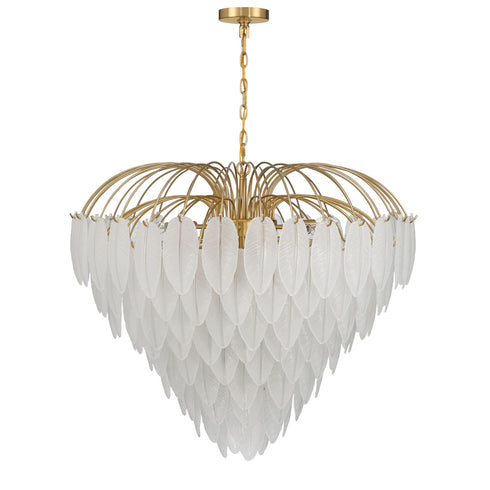 Boa 15-Light Chandelier in Warm Brass by Breegan Jane