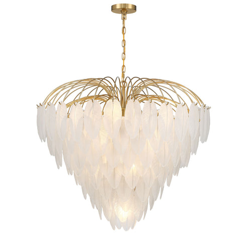 Boa 15-Light Chandelier in Warm Brass by Breegan Jane