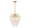 Boa 5-Light Chandelier in Warm Brass by Breegan Jane
