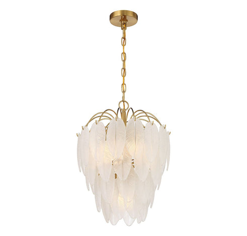 Boa 5-Light Chandelier in Warm Brass by Breegan Jane