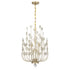 Irina 4-Light Chandelier in Noble Brass