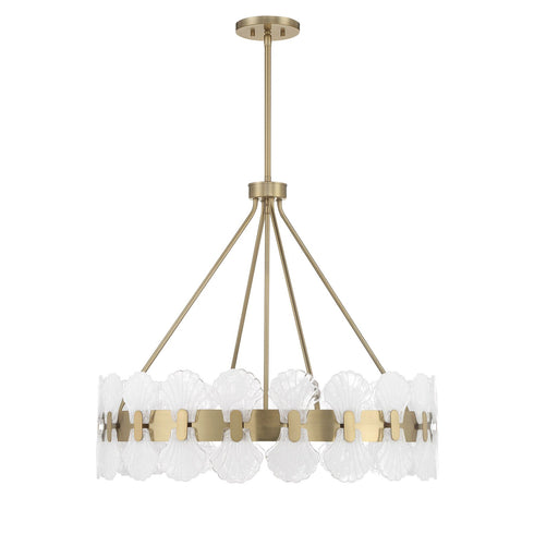Bancroft 6-Light Chandelier in Noble Brass