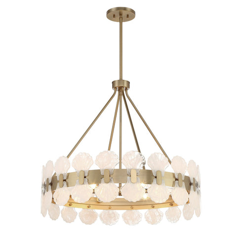 Bancroft 6-Light Chandelier in Noble Brass