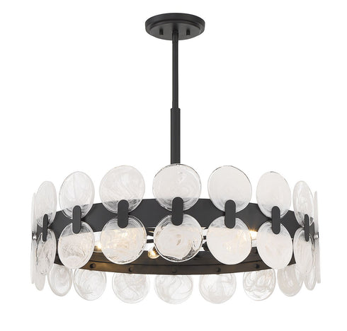 Boca 6-Light Chandelier in Matte Black