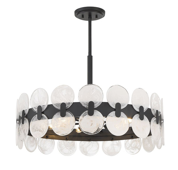 Boca 6-Light Chandelier in Matte Black
