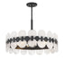 Boca 6-Light Chandelier in Matte Black