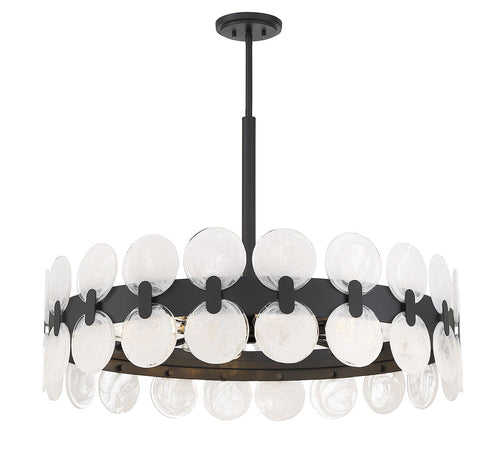 Boca 10-Light Chandelier in Matte Black