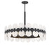Boca 10-Light Chandelier in Matte Black