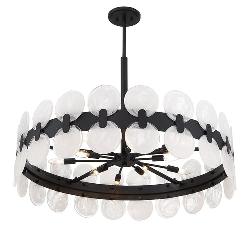 Boca 10-Light Chandelier in Matte Black