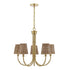 Ashbury 5-Light Chandelier in Warm Brass