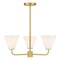 Blair 3-Light Chandelier in Warm Brass