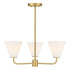Blair 3-Light Chandelier in Warm Brass