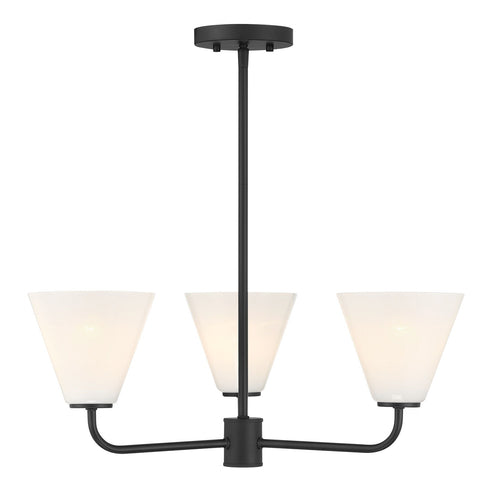 Blair 3-Light Chandelier in Warm Brass