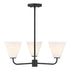 Blair 3-Light Chandelier in Warm Brass