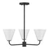 Blair 3-Light Chandelier in Warm Brass
