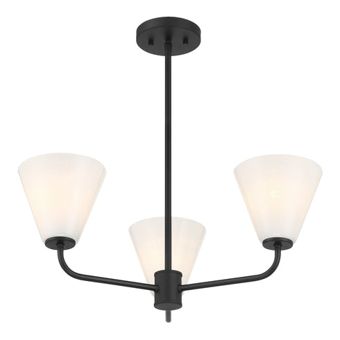 Blair 3-Light Chandelier in Warm Brass