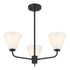 Blair 3-Light Chandelier in Warm Brass