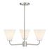 Blair 3-Light Chandelier in Warm Brass