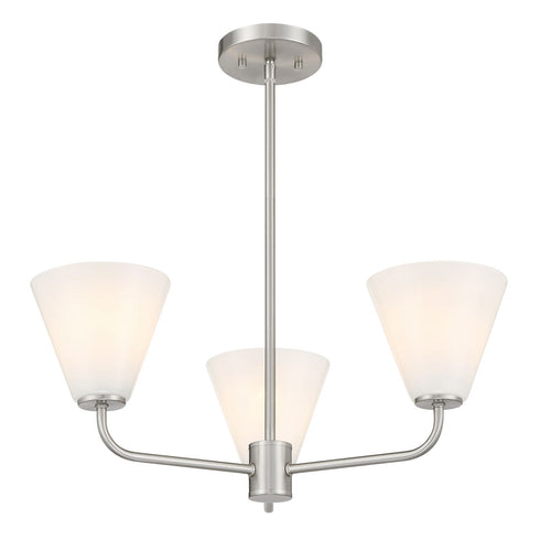 Blair 3-Light Chandelier in Warm Brass
