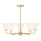 Blair 5-Light Chandelier in Warm Brass