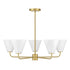 Blair 5-Light Chandelier in Warm Brass